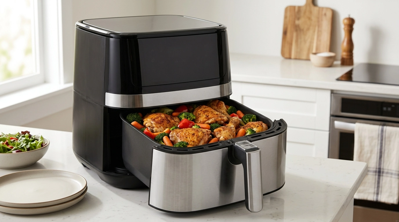 Smart Touch 12L Air Fryer: Oil-Free 1500W Meals