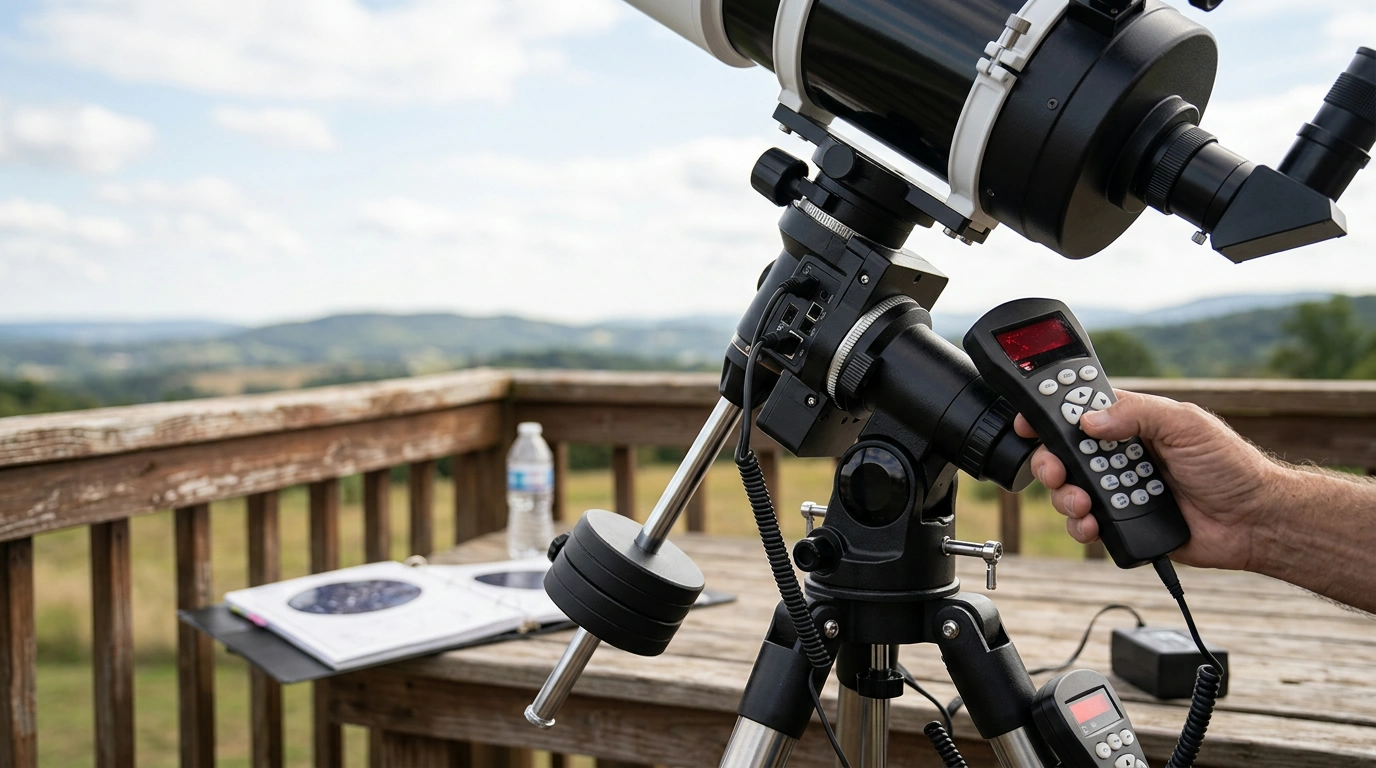 How the 1900 GoTo Telescope Finds Stars and Planets